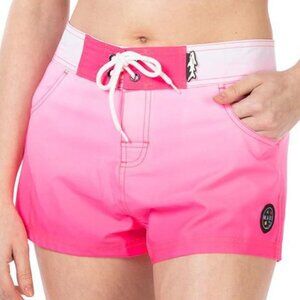 2/$25💥 MAUI and Sons Women's Pink Swim Board Beach Shorts